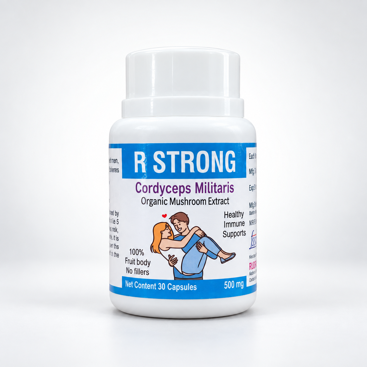 R-Strong Cordyceps Militaris capsules by Rudra Biotech